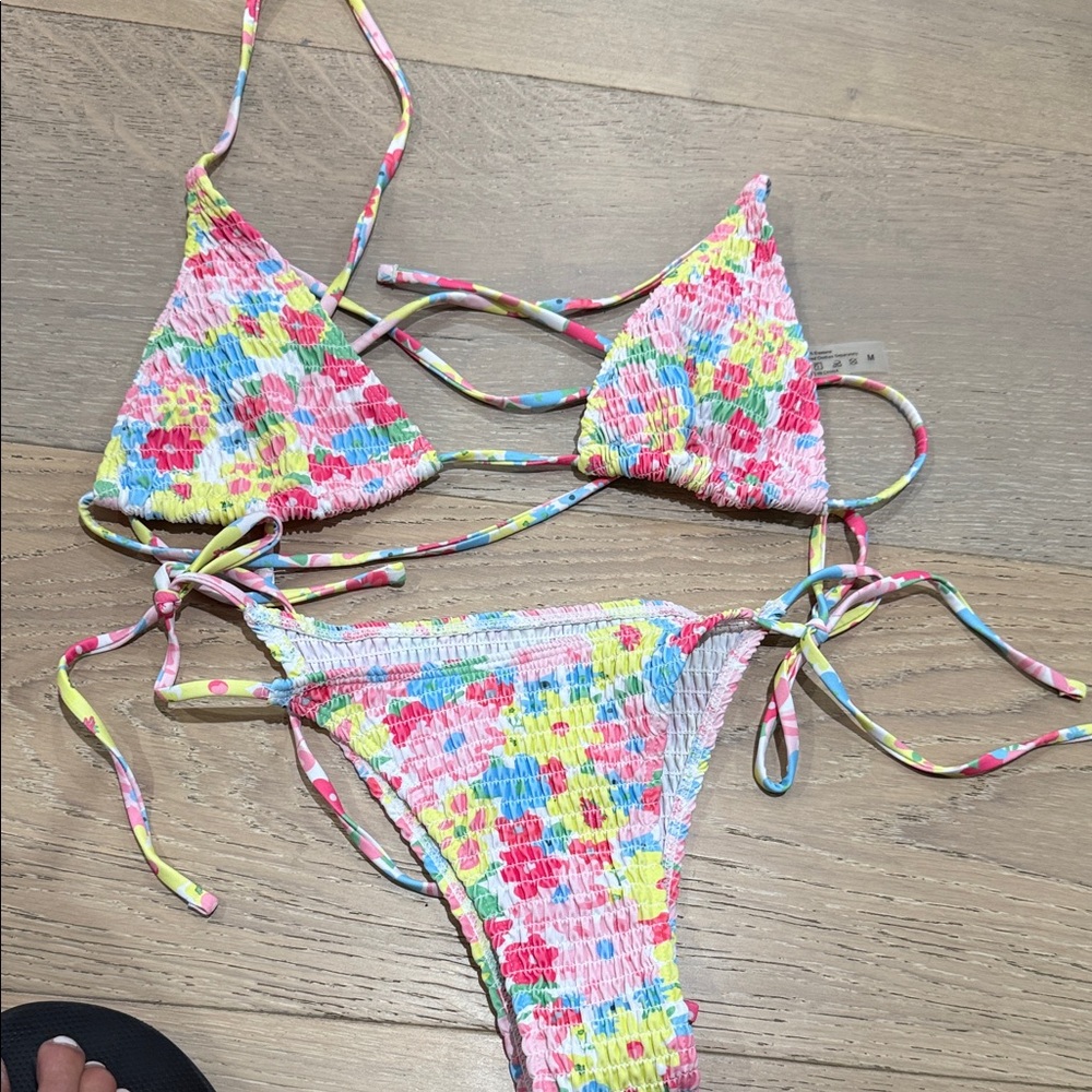 Colorful Crochet Bikini Set
